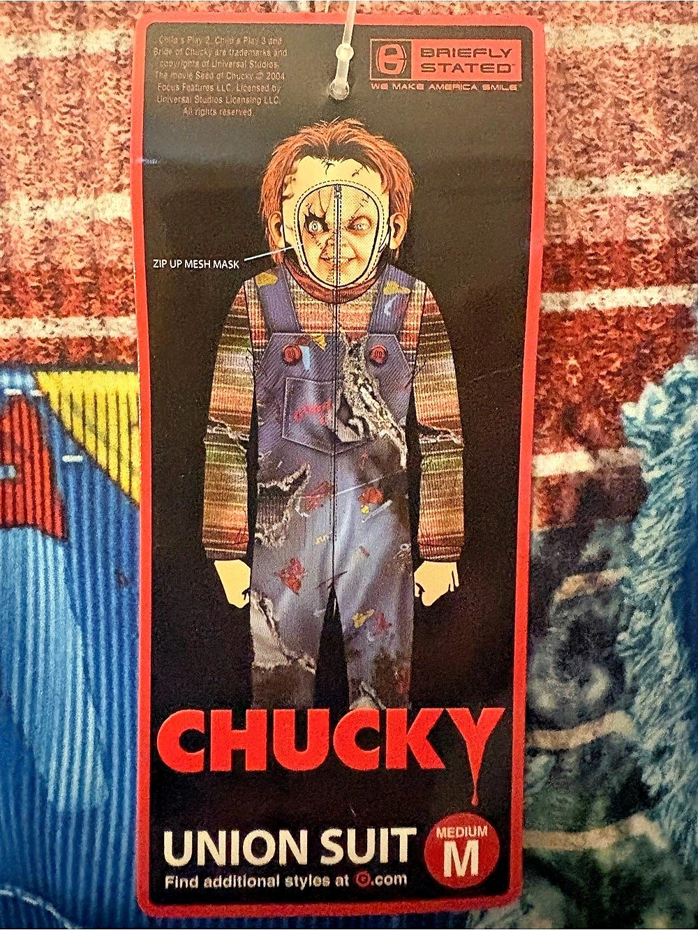 🎃 Halloween Chucky 🔪 Good Guys Hooded Union Suit Costume/Pajamas Unisex NWT